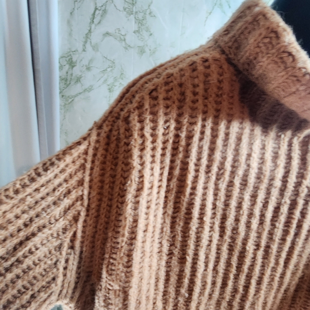 Free People Tan Mock Neck Sweater - Picture 2 of 10